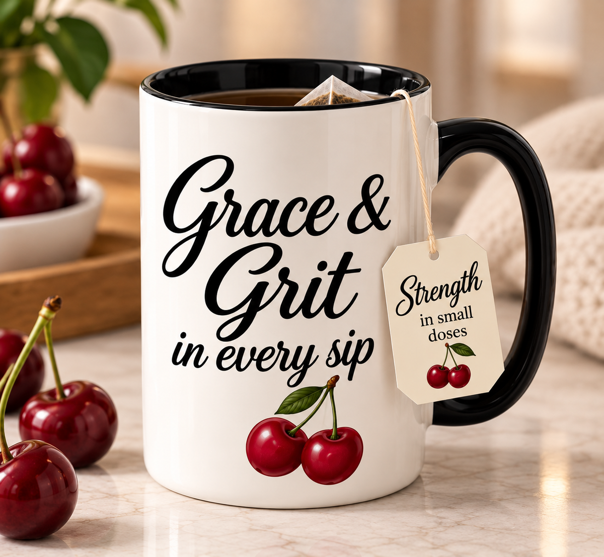 Grace & Grit Inspirational Ceramic Mugs | 15 oz